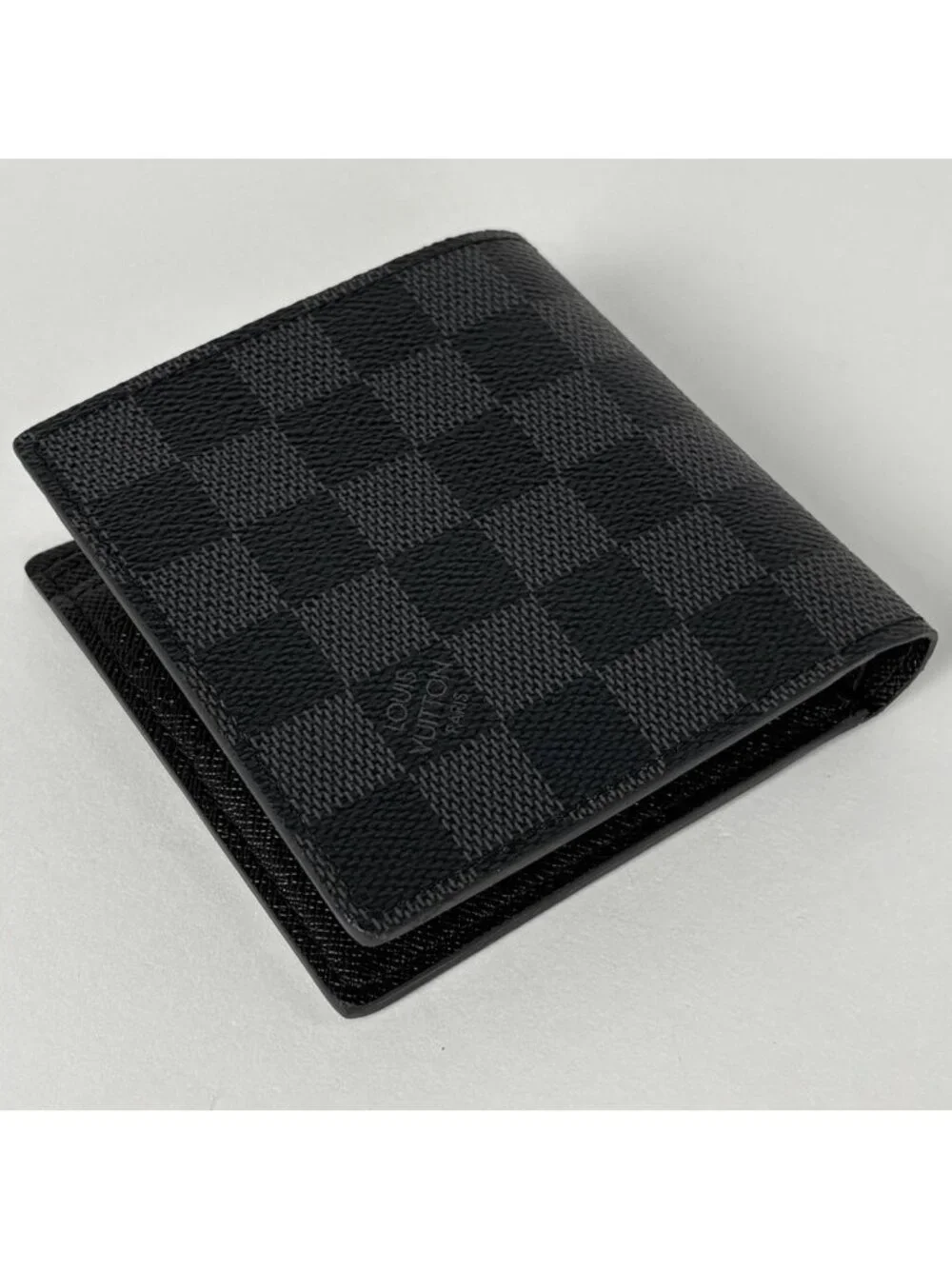 Louis Vuitton Portefeuille Marco Damier Graphite Black Wallet
